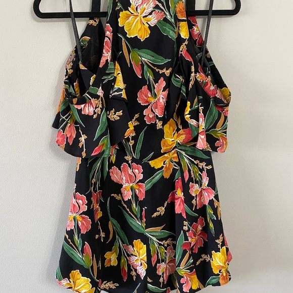 REVOLVE PRIVACY PLEASE LEON COLD SHOULDER FLORAL ROMPER - Picture 3 of 7